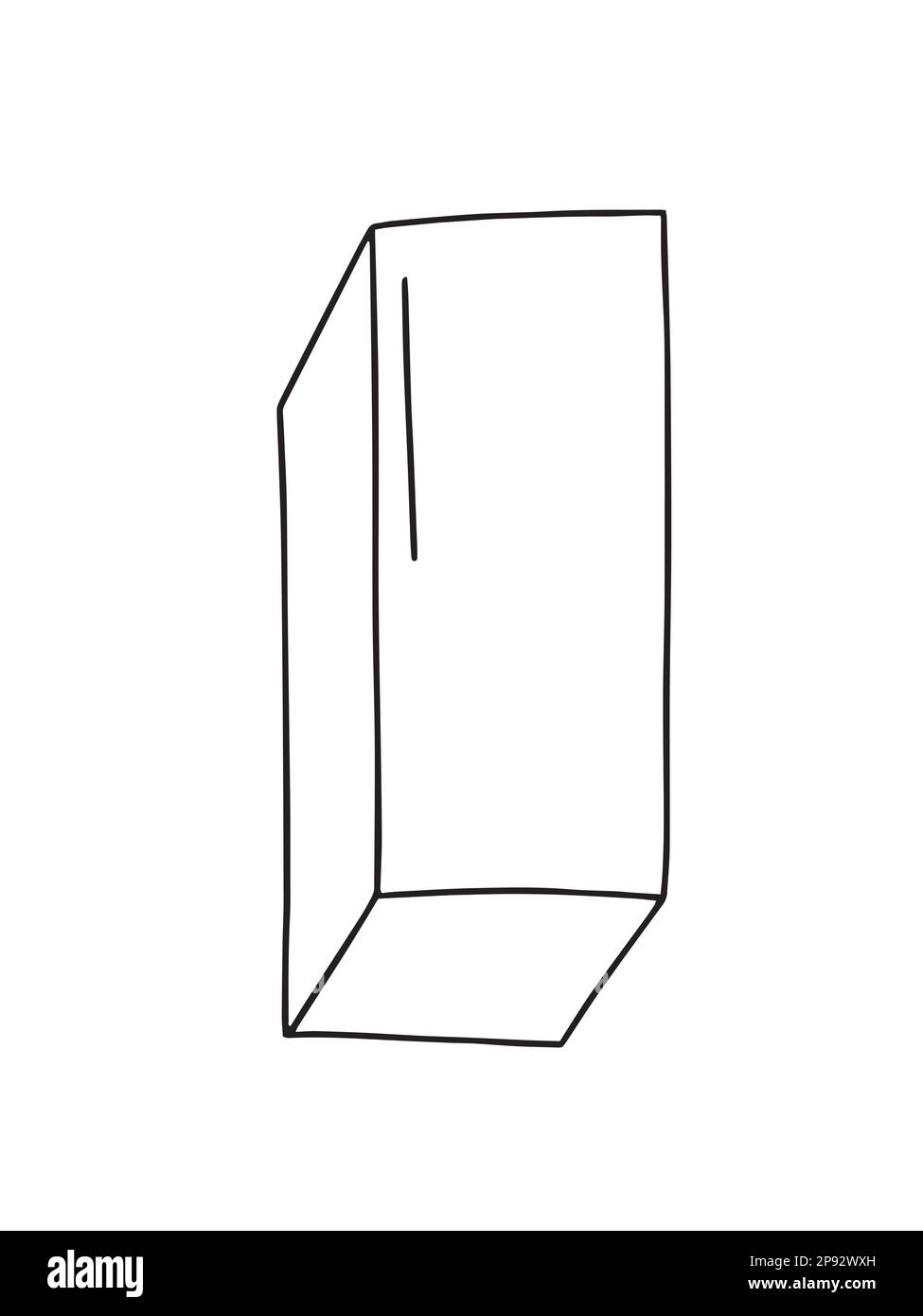 Vektornagelpuffer-Doodle-Illustration Stock Vektor