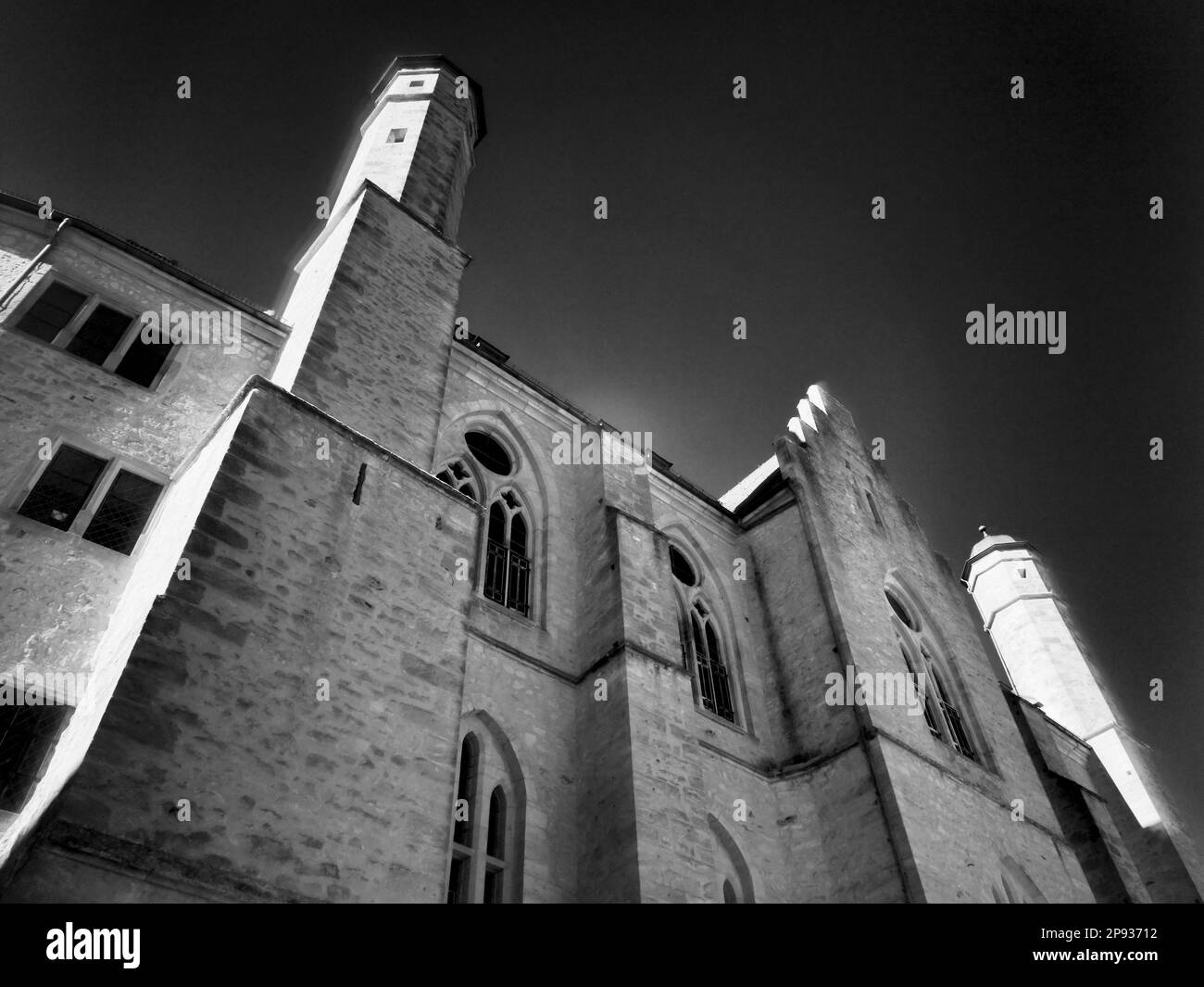 Europa, Deutschland, Hessen, Mittelhessen, Marburg, Stadt Marburg, Grabburg, Nordfassade Stockfoto