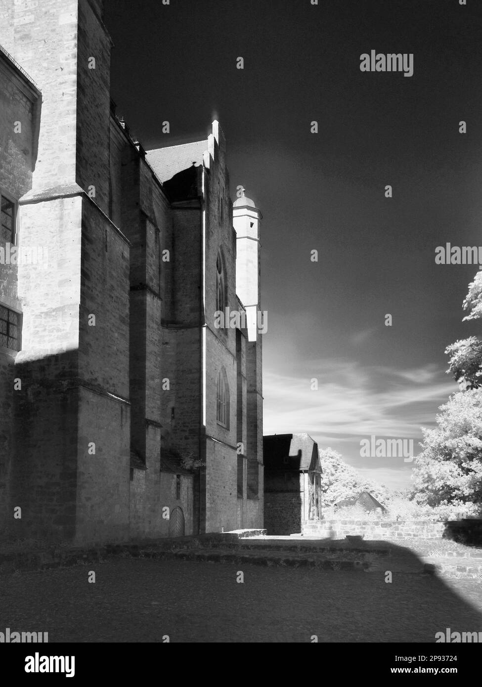 Europa, Deutschland, Hessen, Mittelhessen, Marburg, Stadt Marburg, Grabburg, Nordfassade Stockfoto