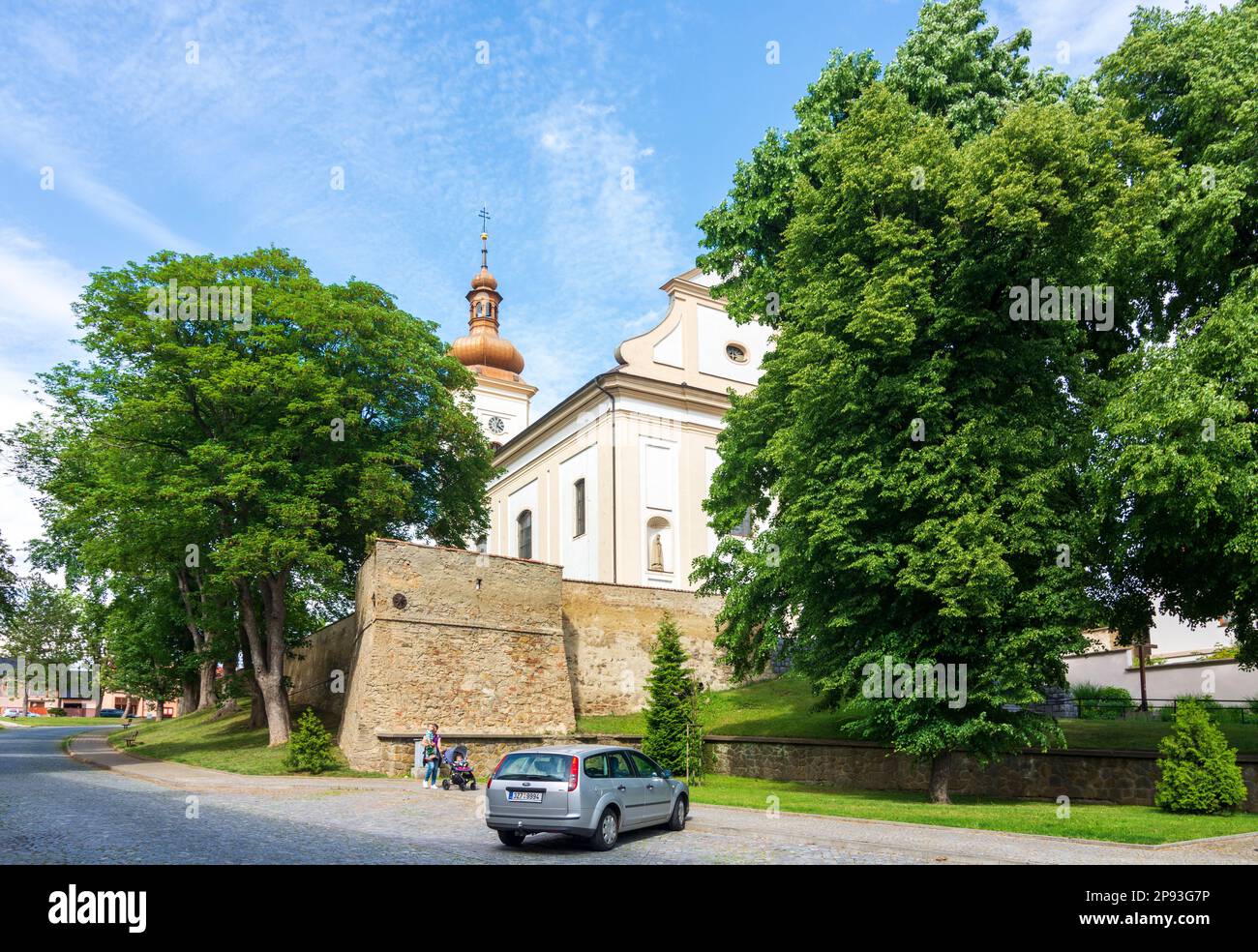 Hluk (Hulken), Kirche St. Lawrence in Zlinsky, Zlin Region, Zliner Region, Tschechien Stockfoto