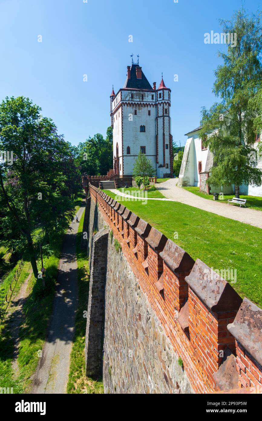 Hradec nad Moravici (Grätz), Weiße Burg in Mährisch-Schlesien, Mährisch-Schlesische Region, Tschechisch Stockfoto