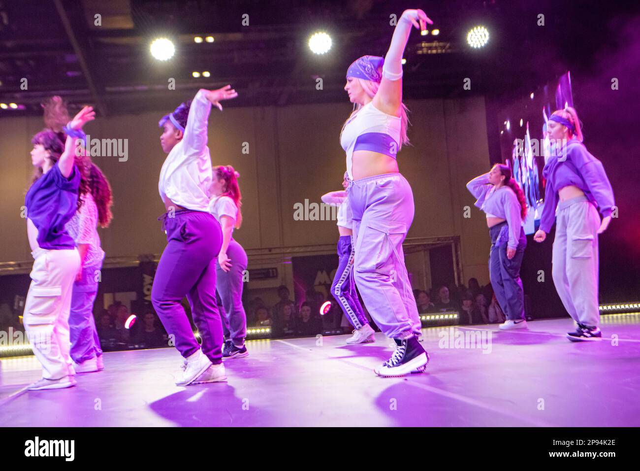 London, UK.10. März 2023 , . Move IT 2023 die weltweit größte Tanzveranstaltung im Excel Centre London UK Solo donne Dance Company Credit: Ian Davidson/Alamy Live News Stockfoto