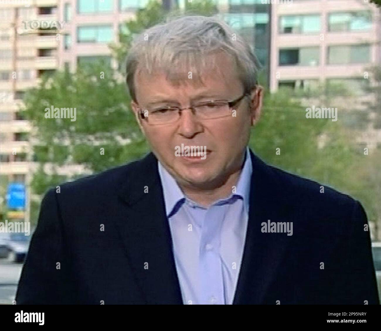 Kevin Rudd 2009 Australian Prime Minister Kevin Rudd speaks about the wildfire in ...