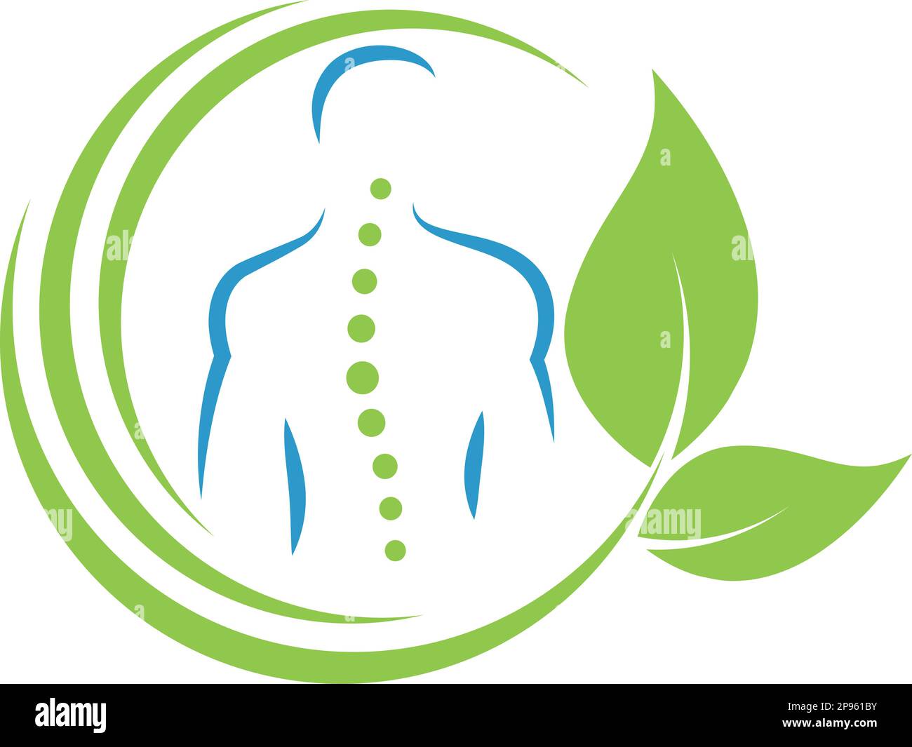 Chiropraktiker, Orthopädie, Massage, Logo, Icon Stock Vektor