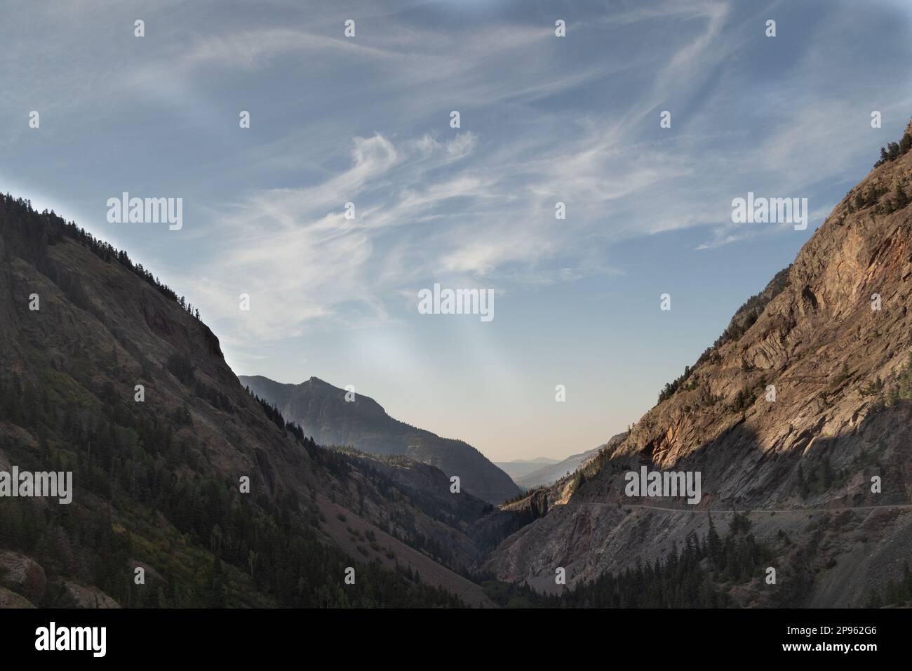 Bergkette vom Million Dollar Highway Stockfoto