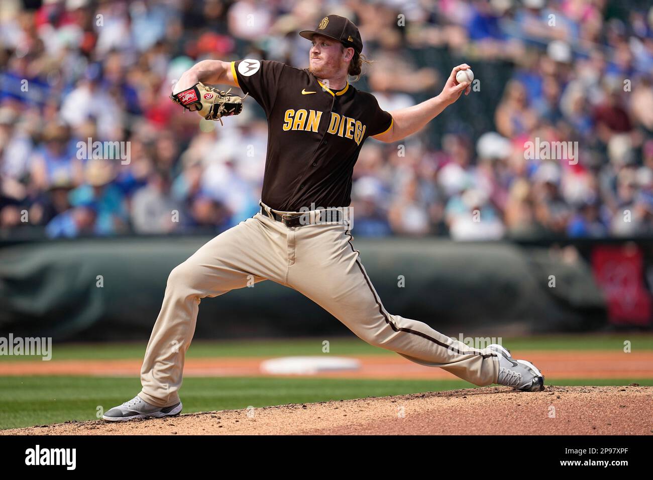San Diego Padres starting pitcher Jay Groome delivers during the first