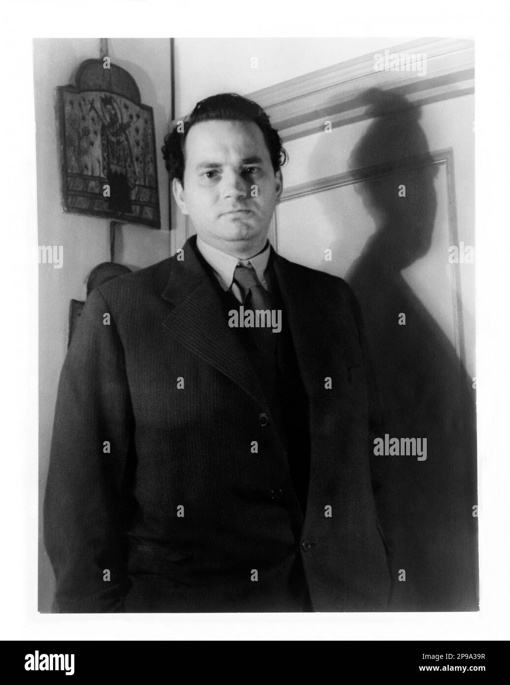 1937 : Porträt des amerikanischen Schriftstellers THOMAS WOLFE ( 1900 - 1938 ) . Foto von Carl Van Vechten - LETTERATO - SCRITTORE - LETTERATURA - Literatur - PORTRAIT - RITRATTO - Kragen - colletto - Krawatte - Cravatta ---- NICHT FÜR PUBBLICITARY -- NICHT PER USO PUBBLICITARIO -- NICHT FÜR GADGETS ------- - Archivio GBB Stockfoto