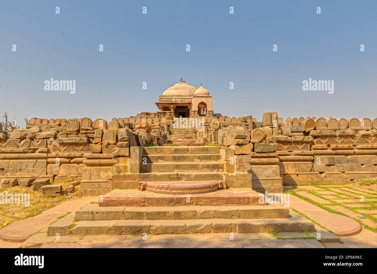 Historische Überreste des Harshat Mata Tempels in Abhaneri Indien Stockfoto