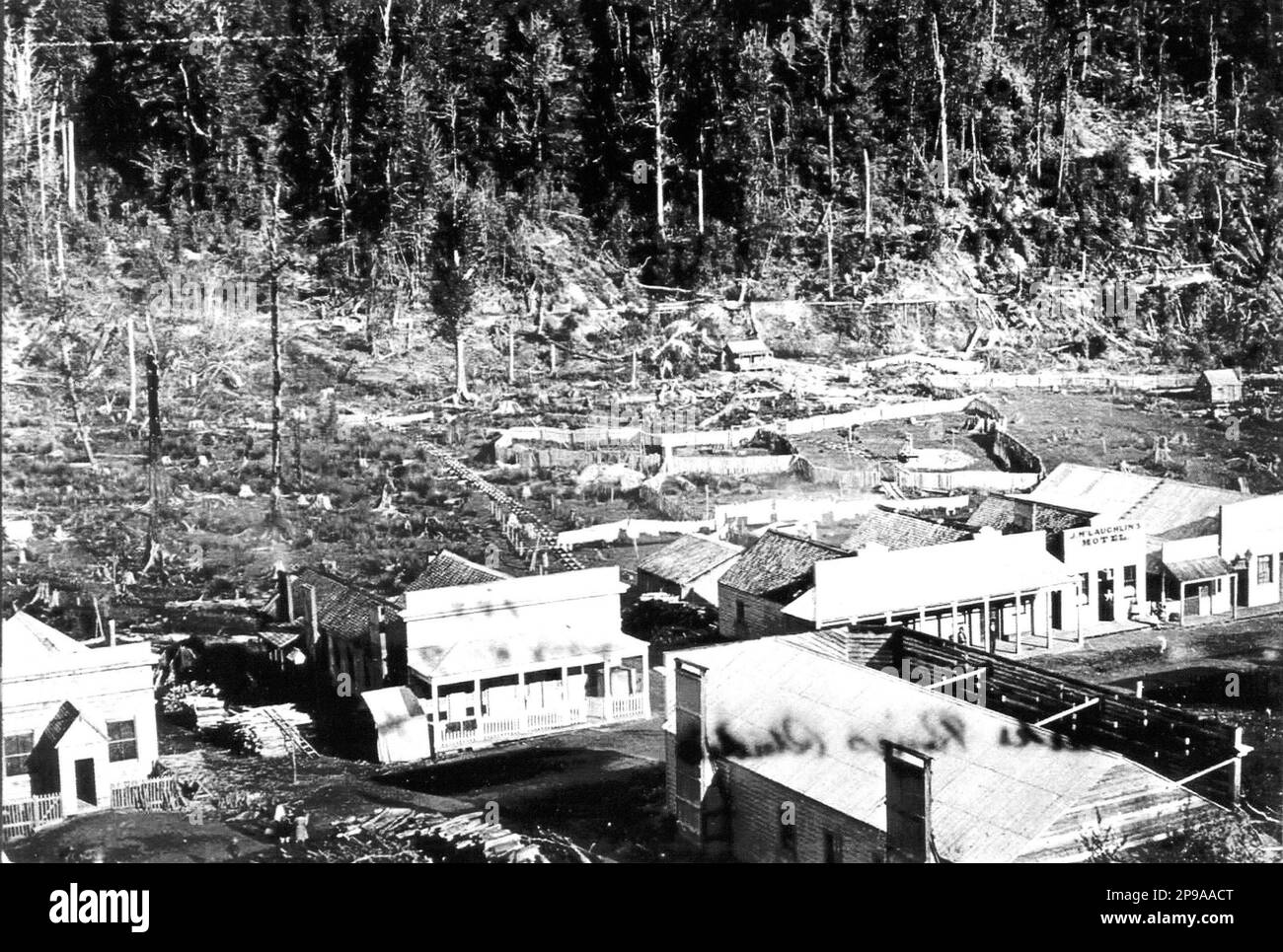 Orwell Creek, Ahaura, 1870, Westland, Neuseeland Stockfoto