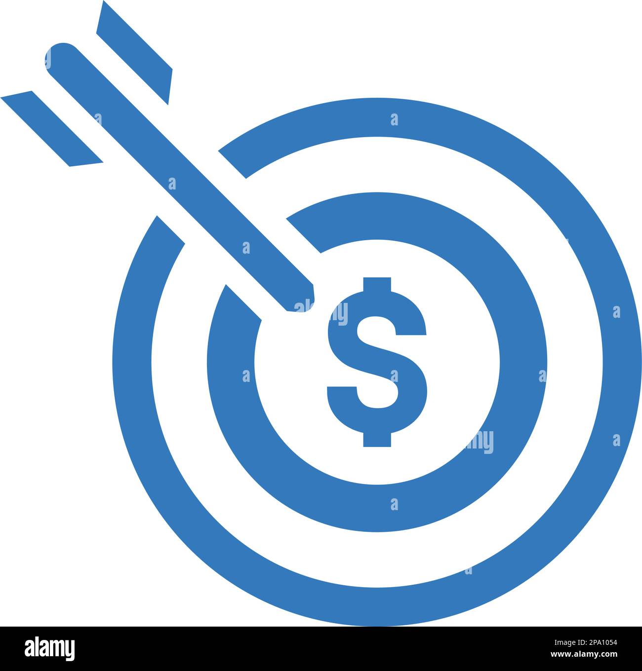 Profit, Target Money Icon ist die Verwendung bei der Gestaltung und Entwicklung von Websites, Werbung, Printmedien, Web oder jede Art von Design-Projekt. Stock Vektor