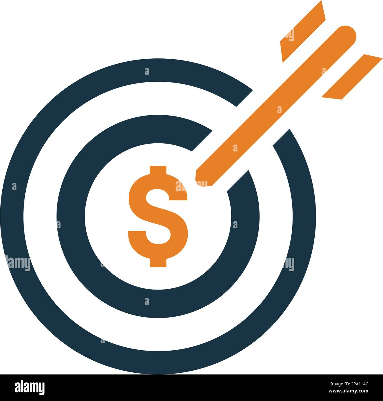 Profit, Target Money Icon ist die Verwendung bei der Gestaltung und Entwicklung von Websites, Werbung, Printmedien, Web oder jede Art von Design-Projekt. Stock Vektor