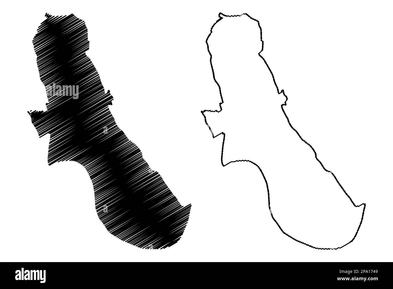 London Borough of Hammersmith and Fulham (Vereinigtes Königreich Großbritannien und Nordirland, Ceremonial County und Region Greater London, England) Stock Vektor