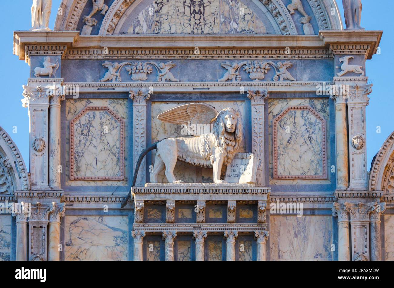 Campo di Santi Giovanni e Paolo, Scuola Grande di San Marco, Venedig, Venetien, Italien Stockfoto