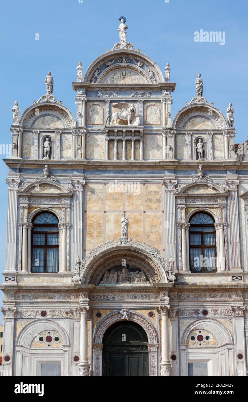 Campo di Santi Giovanni e Paolo, Scuola Grande di San Marco, Venedig, Venetien, Italien Stockfoto