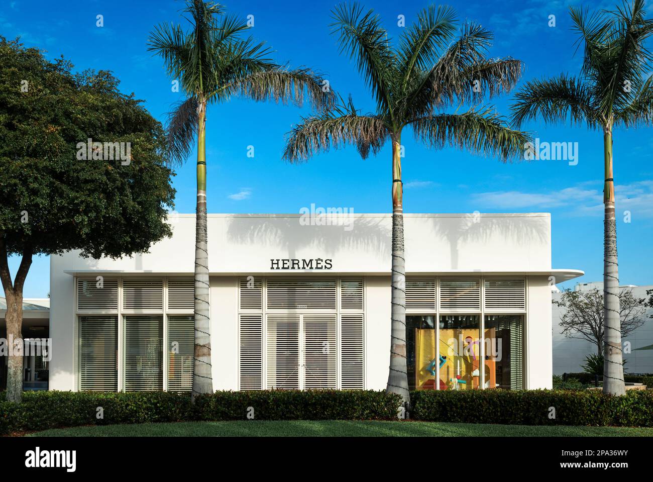 Hermes Store in den Waterside Shops, Naples, Florida, USA. Stockfoto