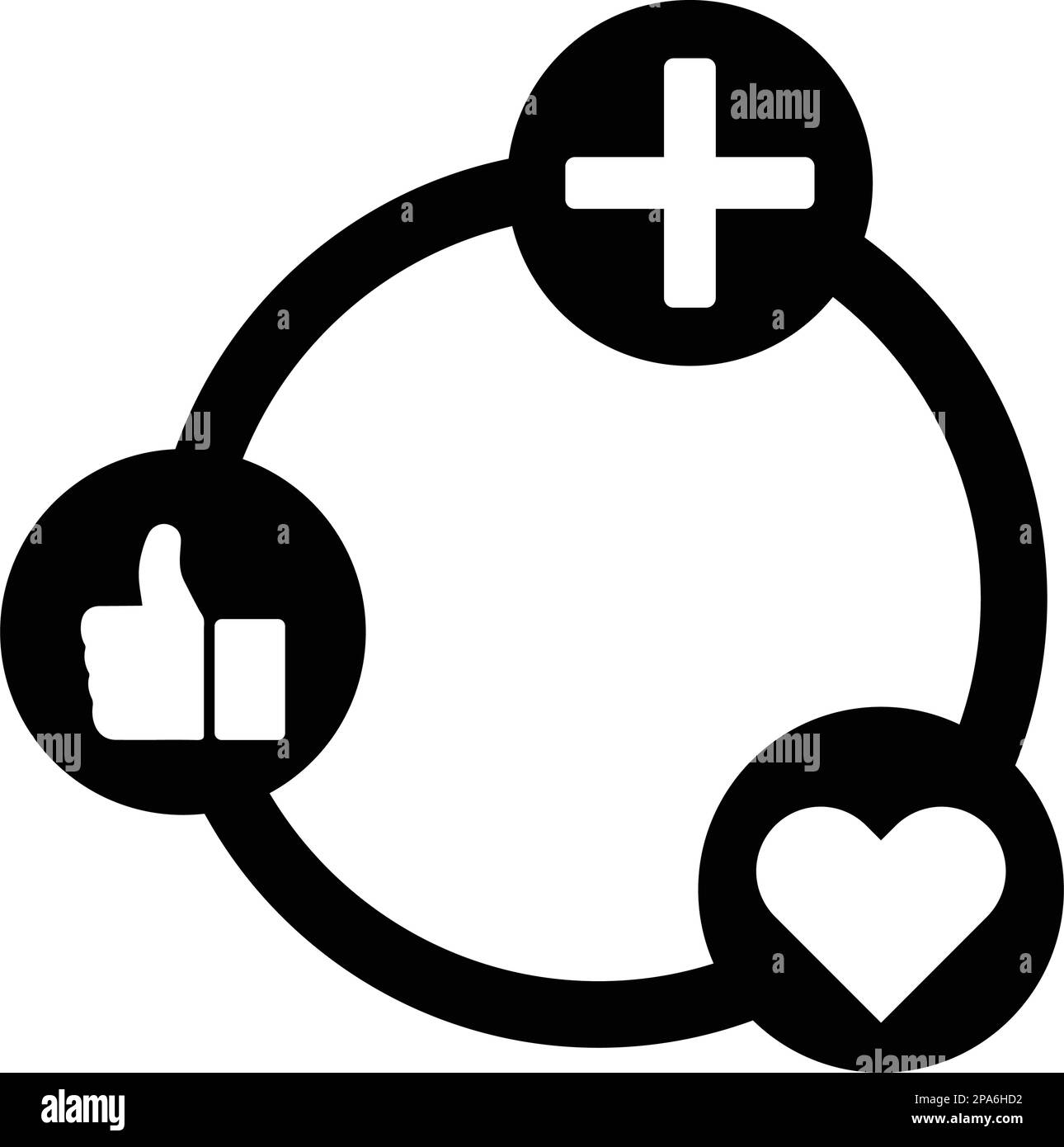 Symbol für soziale Interaktion. Flache Vektor-EPS für Infografiken, Webdesign, Präsentationen und gedruckte Materialien. Stock Vektor