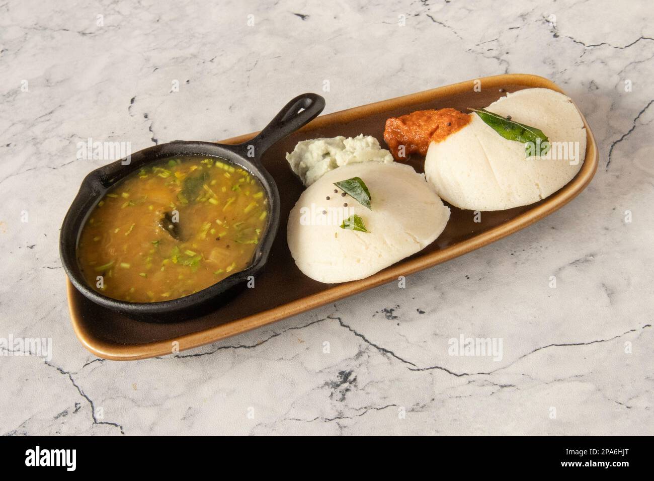Auswahl an indischer Gourmetküche Stockfoto