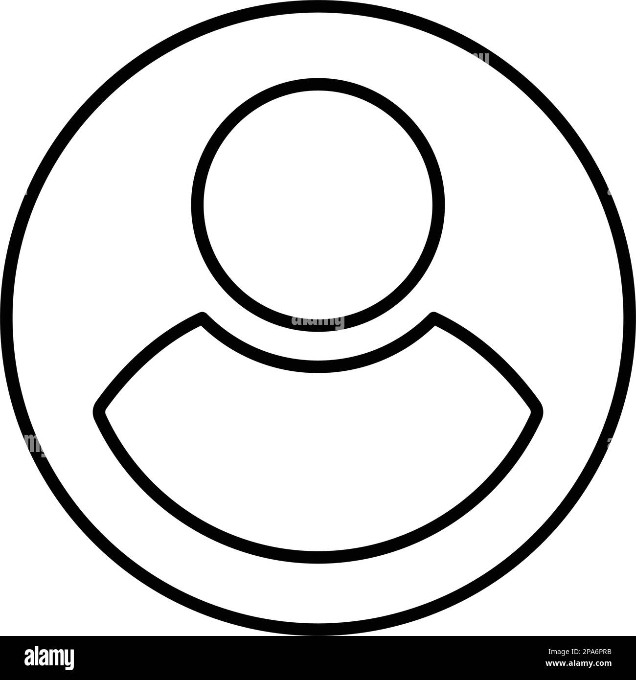 Benutzersymbol zur Verwendung in mobilen Apps, Printmedien und Webdesign oder anderen Designprojekten. Stock Vektor