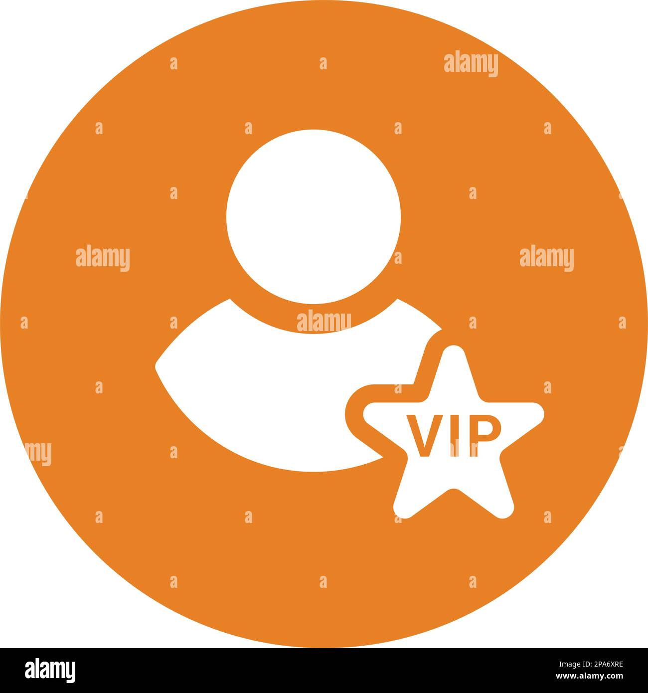 Symbol für VIP-Benutzer zur Verwendung in mobilen Apps, Printmedien und Webdesign oder anderen Designprojekten. Stock Vektor
