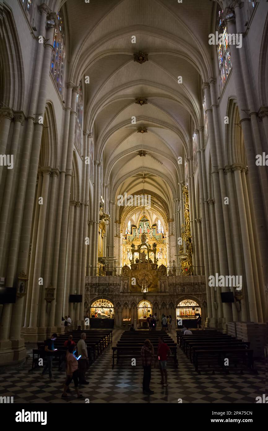 Toledo, Spanien - 22. Juni 2022: Seitenkapelle in der Kathedrale von Toledo, Spanien Stockfoto