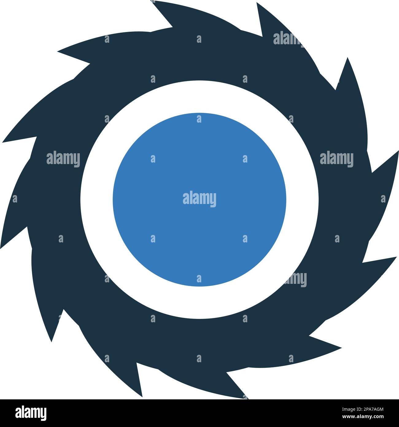 Sägeblatt, Sägesymbol. Schönes Design und vollständig editierbare Vektor für kommerzielle, Printmedien, Web oder jede Art von Design-Projekte. Stock Vektor