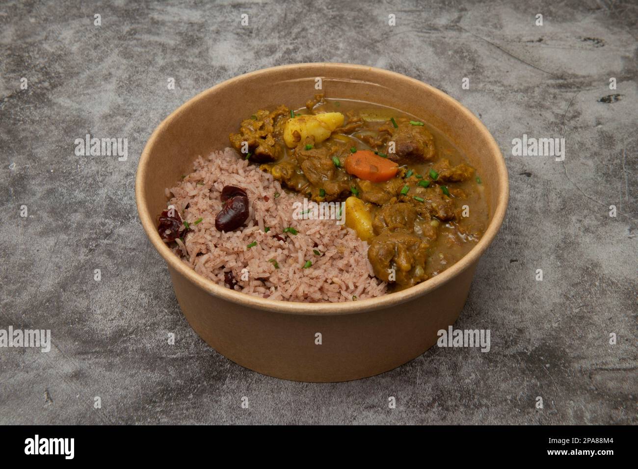 Jamaika-Curry, keine Ziege Stockfoto