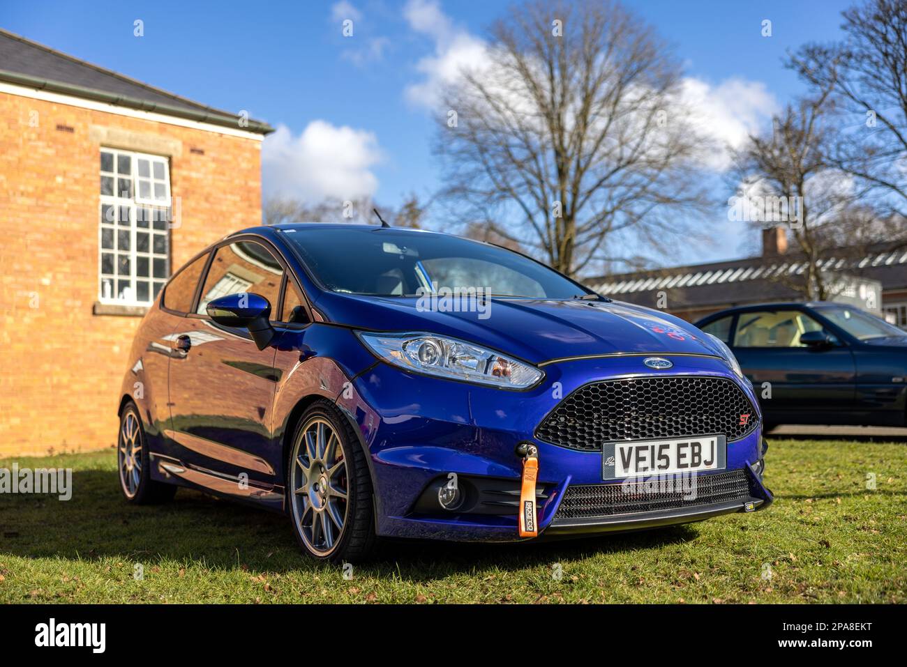 2015 Ford Fiesta ST-2, ausgestellt auf der Ford-Versammlung am 26. Februar 2023 im Bicester Heritage Centre. Stockfoto