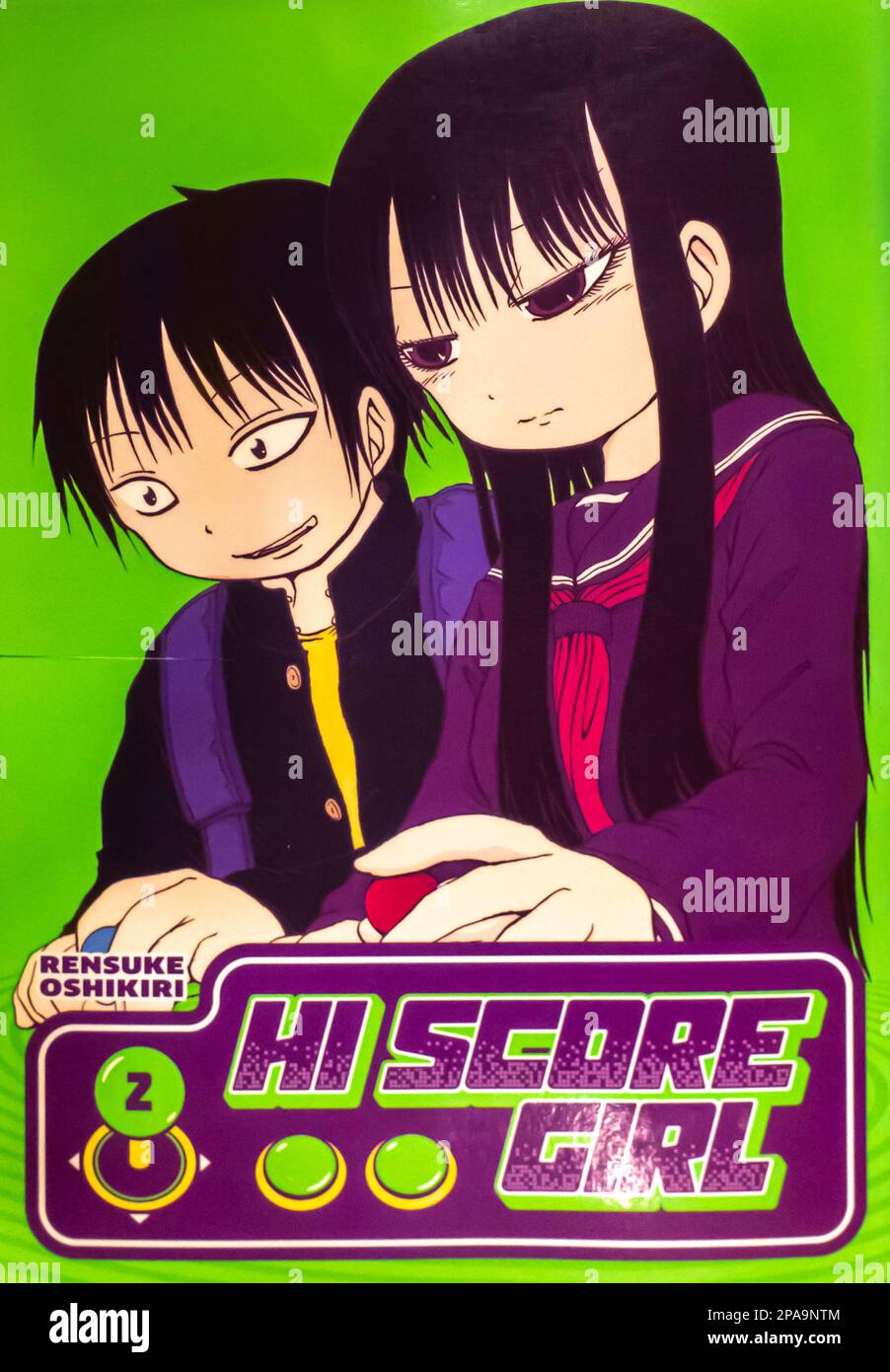 Hi Score Girl 02 Buch von Rensuke Oshikiri Stockfoto