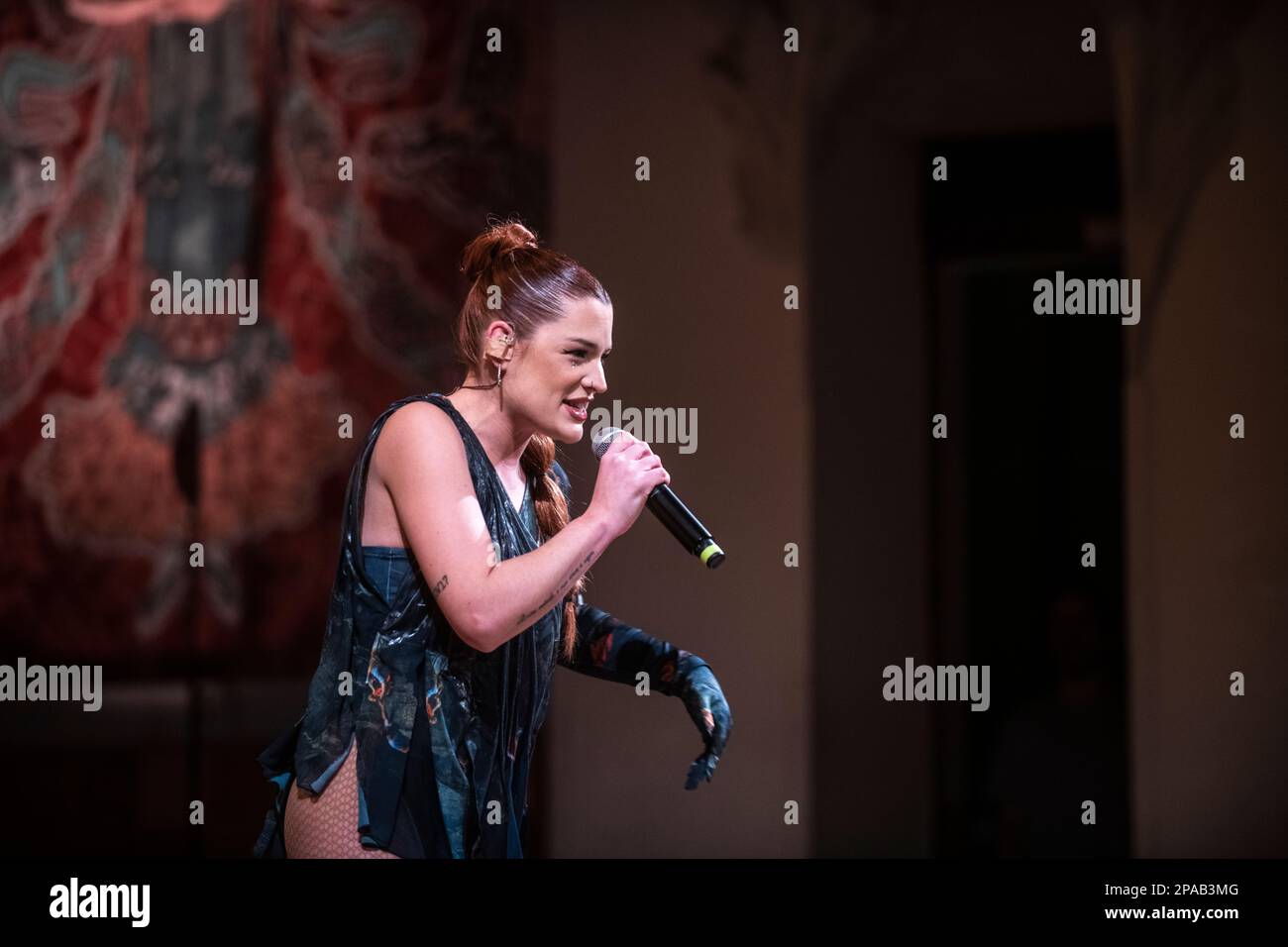 Tanxugueiras tritt am 10. März 2023 in Palau de la Música, Barcelona auf. Fotograf: Ale Espaliat Stockfoto