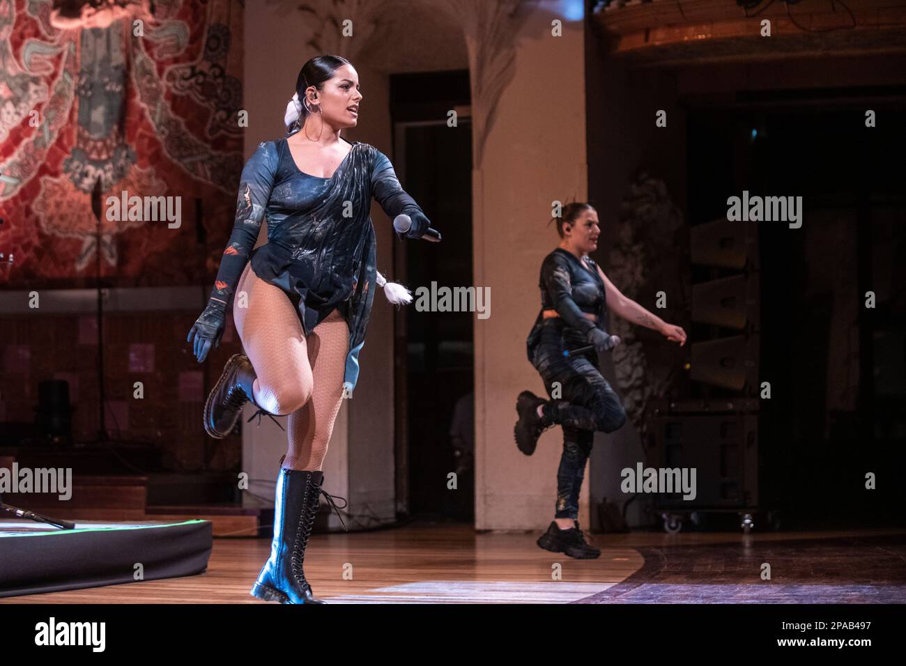 Tanxugueiras tritt am 10. März 2023 in Palau de la Música, Barcelona auf. Fotograf: Ale Espaliat Stockfoto