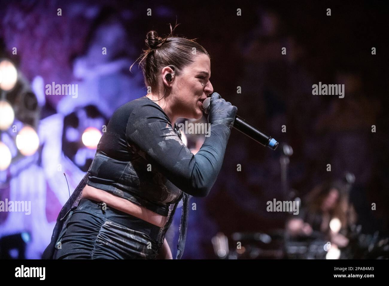 Tanxugueiras tritt am 10. März 2023 in Palau de la Música, Barcelona auf. Fotograf: Ale Espaliat Stockfoto