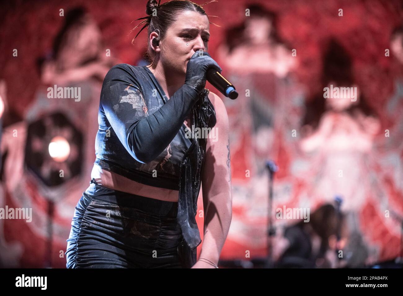 Tanxugueiras tritt am 10. März 2023 in Palau de la Música, Barcelona auf. Fotograf: Ale Espaliat Stockfoto