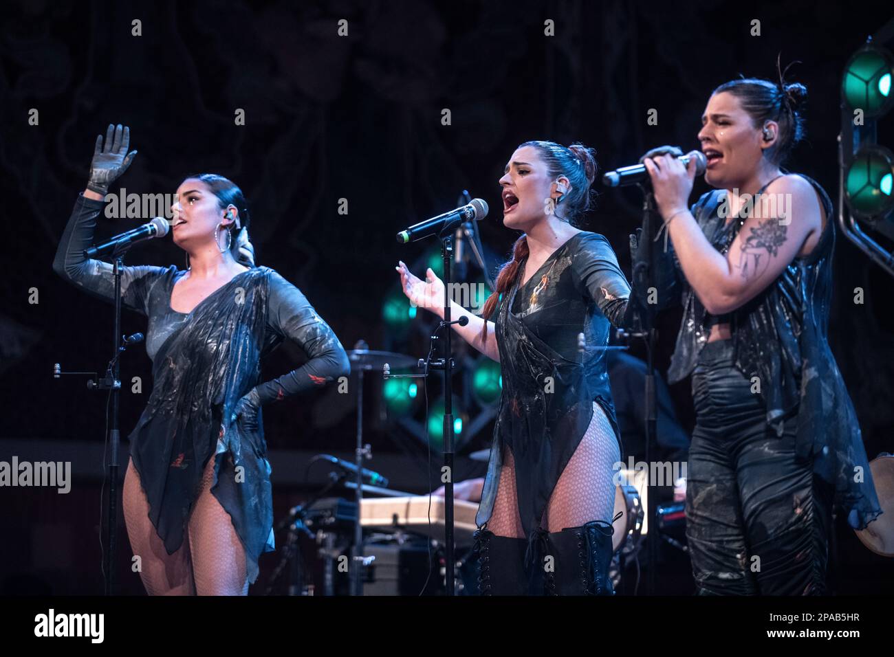 Tanxugueiras tritt am 10. März 2023 in Palau de la Música, Barcelona auf. Fotograf: Ale Espaliat Stockfoto