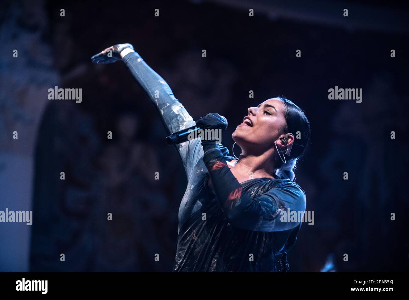 Tanxugueiras tritt am 10. März 2023 in Palau de la Música, Barcelona auf. Fotograf: Ale Espaliat Stockfoto