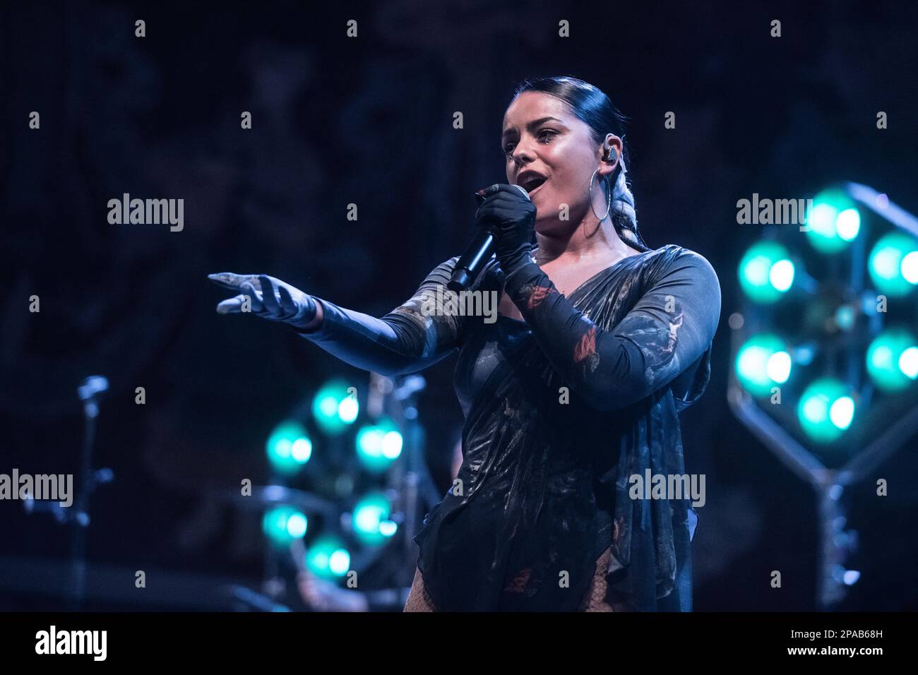 Tanxugueiras tritt am 10. März 2023 in Palau de la Música, Barcelona auf. Fotograf: Ale Espaliat Stockfoto