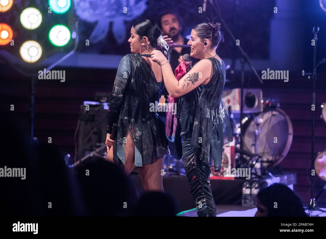 Tanxugueiras tritt am 10. März 2023 in Palau de la Música, Barcelona auf. Fotograf: Ale Espaliat Stockfoto