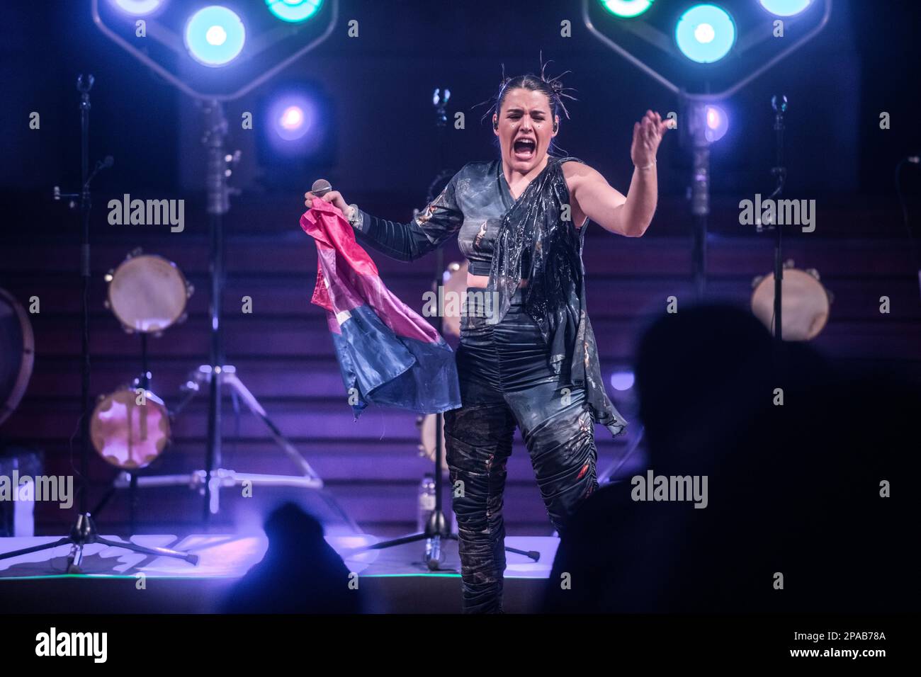 Tanxugueiras tritt am 10. März 2023 in Palau de la Música, Barcelona auf. Fotograf: Ale Espaliat Stockfoto