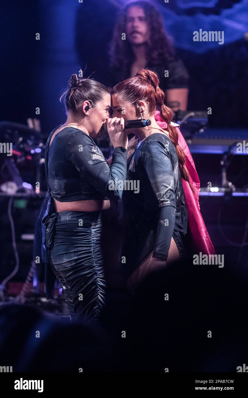 Tanxugueiras tritt am 10. März 2023 in Palau de la Música, Barcelona auf. Fotograf: Ale Espaliat Stockfoto