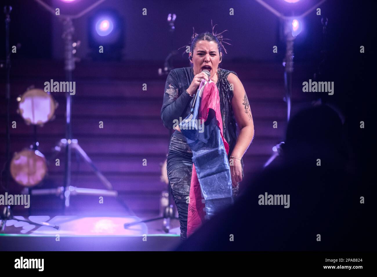 Tanxugueiras tritt am 10. März 2023 in Palau de la Música, Barcelona auf. Fotograf: Ale Espaliat Stockfoto