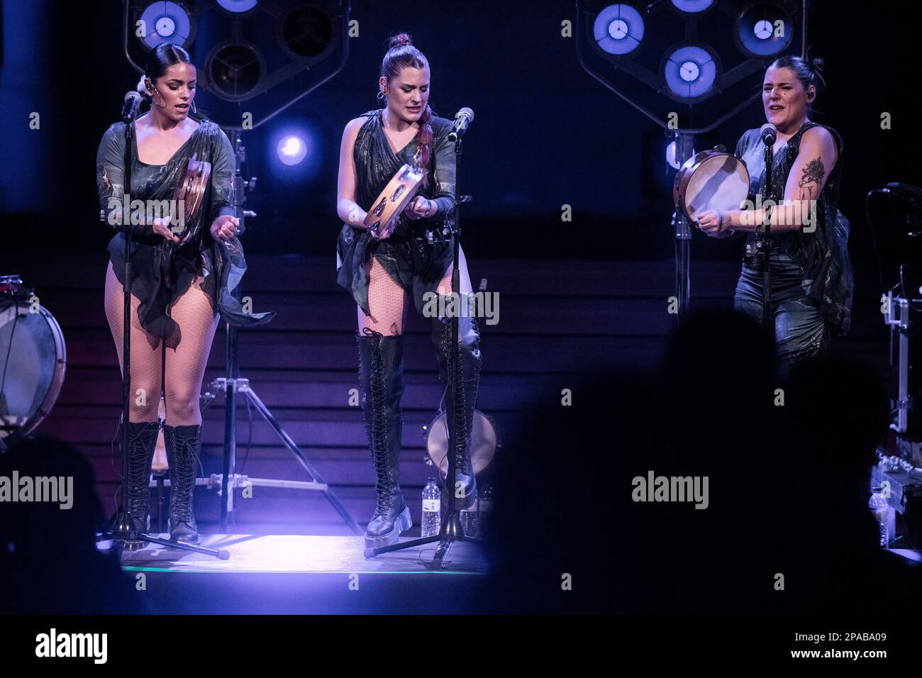 Tanxugueiras tritt am 10. März 2023 in Palau de la Música, Barcelona auf. Fotograf: Ale Espaliat Stockfoto