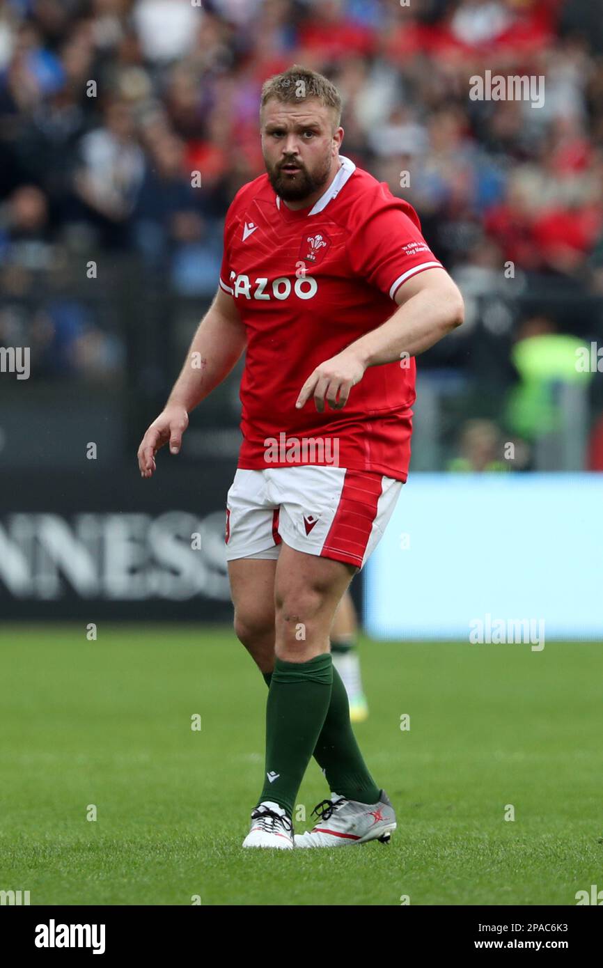 Rom, . 11. März 2023. Rom, Italien, 11.03.2023: TOMAS FRANCIS (WALES) in Aktion während des Rugby-Spiels der Six Nations Championship 2023 von Guinness zwischen Italien und Wales im Olympiastadion in Rom in der 3. Runde. Kredit: Unabhängige Fotoagentur/Alamy Live News Stockfoto