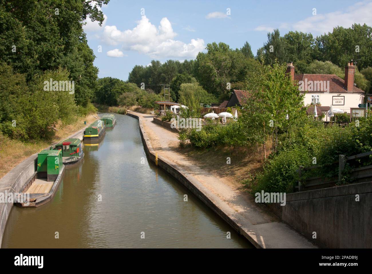 Wey Navigation in Loxwood, West Sussex, England Stockfoto