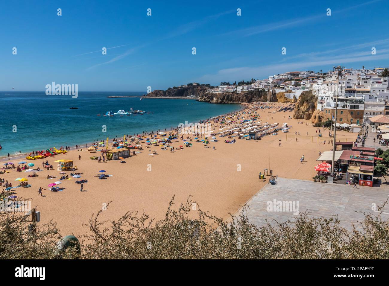 Praia Dos Pescadores, Albufeira, Algarve, Portugal Stockfoto