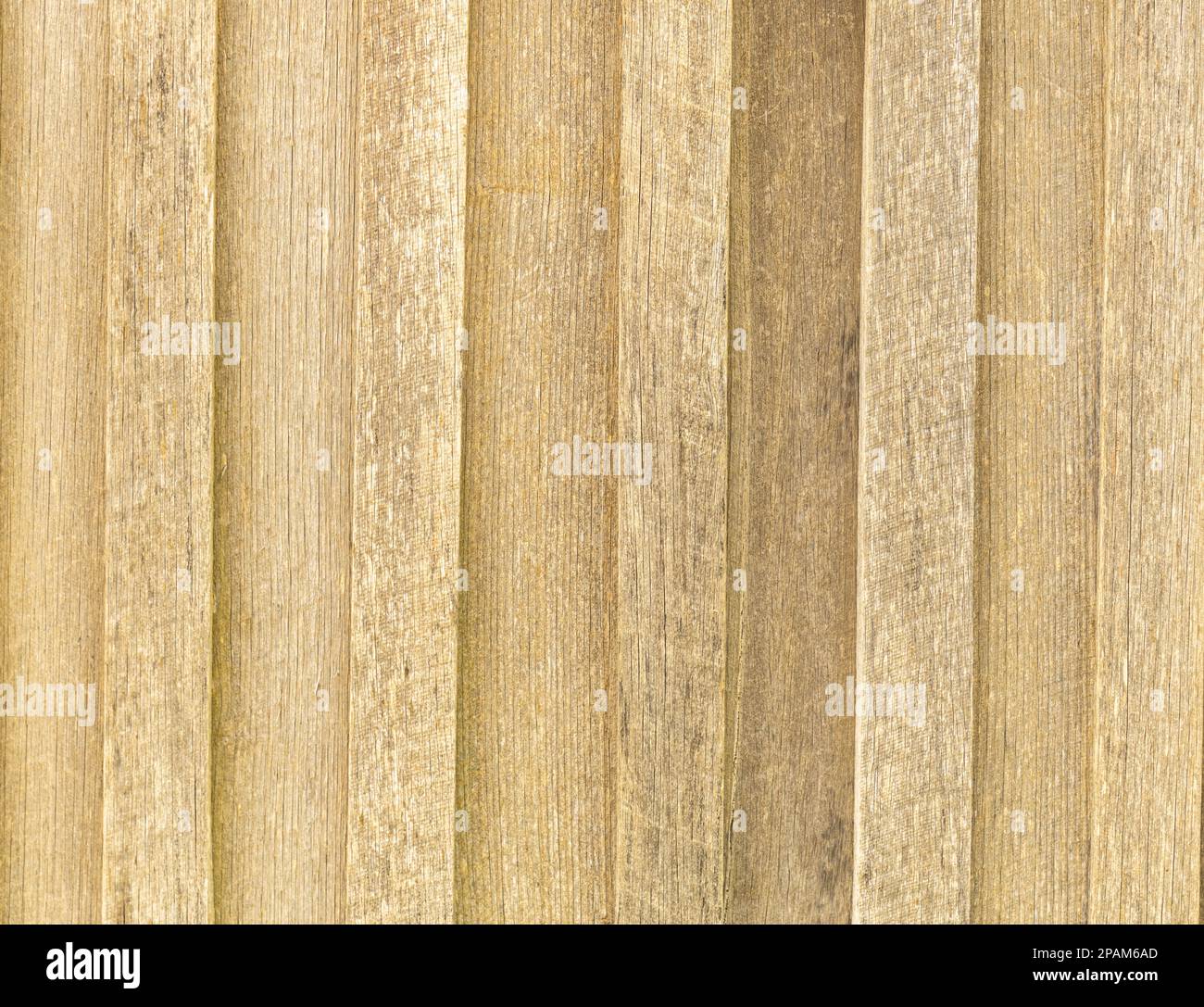 Helle Holzzauntafel, moderner Rahmen, Hintergrund, Strukturüberzug. Stockfoto