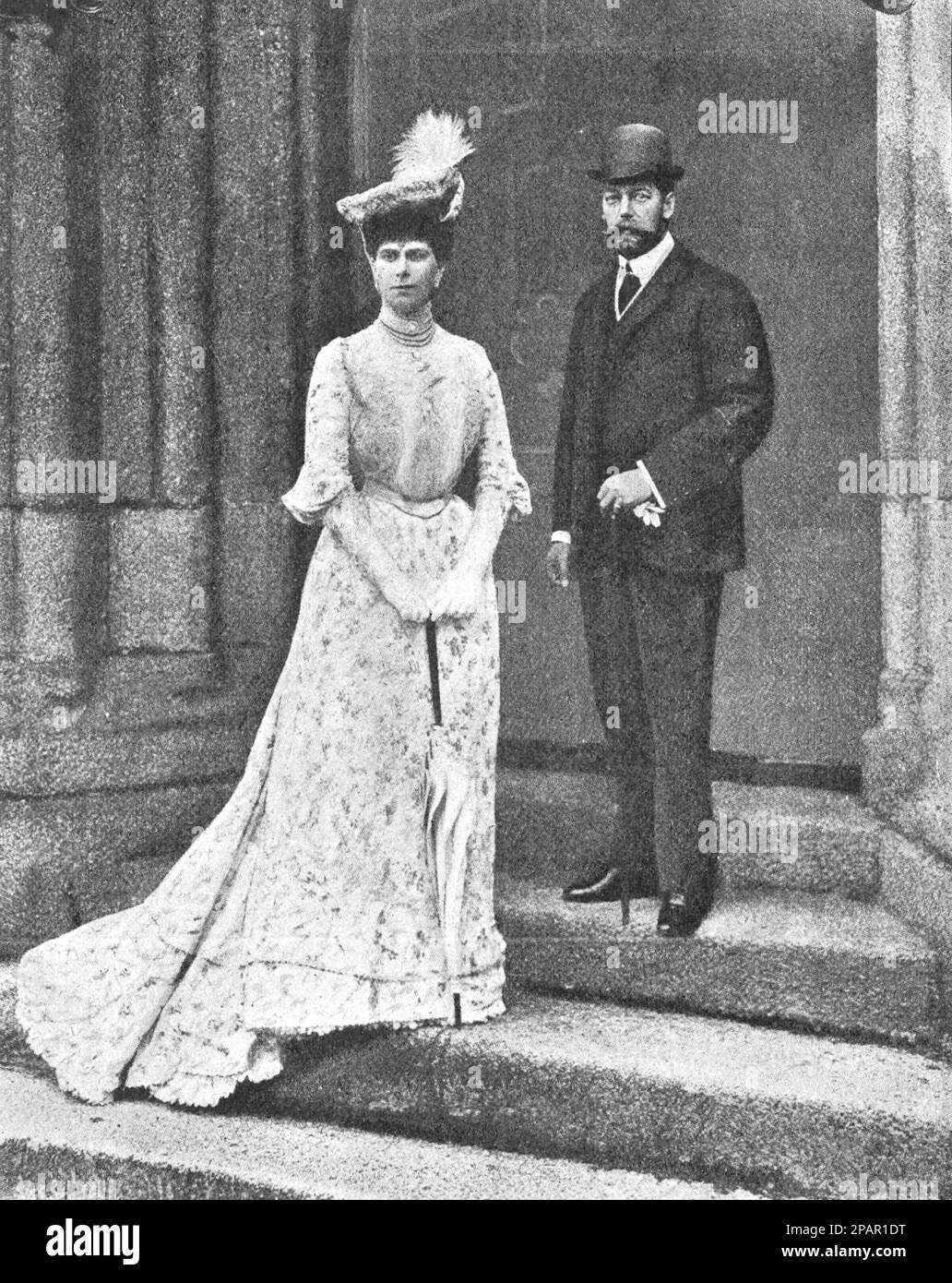 König George V. und Königin Mary. Foto von 1910. Stockfoto