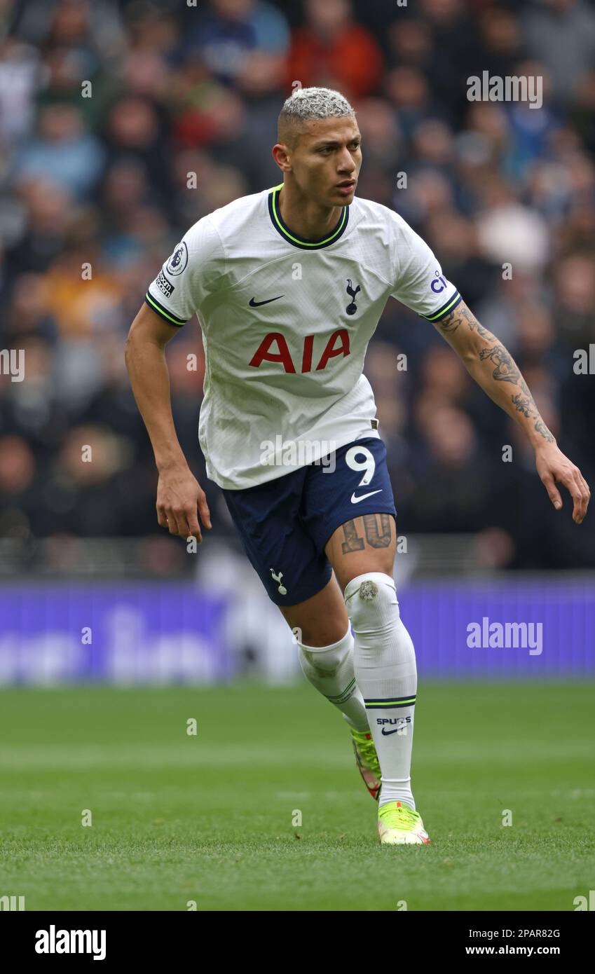 London, Großbritannien. 11. März 2023. Richarlison (TH) beim Spiel Tottenham Hotspur gegen Nottingham Forest EPL, im Tottenham Hotspur Stadium, London, Großbritannien, am 11. März 2023. Kredit: Paul Marriott/Alamy Live News Stockfoto