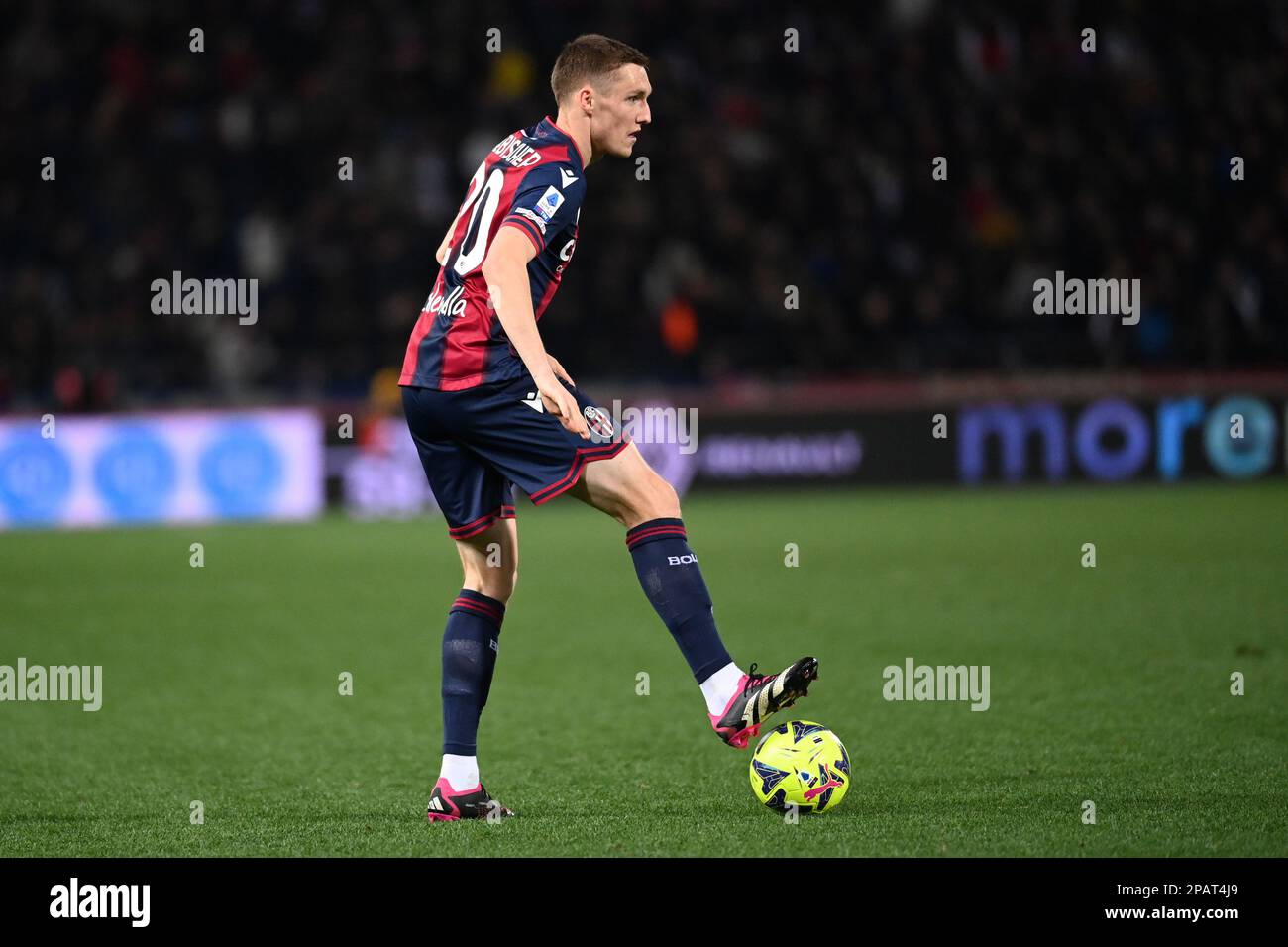 Bologna, Italien. 11. März 2023. Michel Aebischer (Bologna FC) in Aktion während des Spiels Bologna FC gegen SS Lazio, italienisches Fußballspiel der Serie A in Bologna, Italien, März 11 2023 Kredit: Independent Photo Agency/Alamy Live News Stockfoto