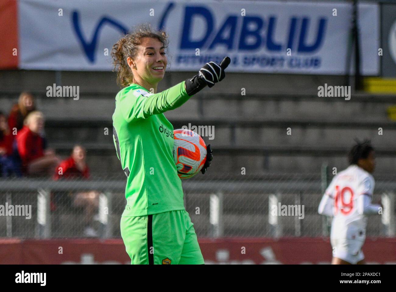 Camelia Ceasar (ALS Roma Women) während des Halbfinalspiels Coppa Italia Frecciarossa zwischen AS Roma und AC Mailand am 11. März 2023 im Tre Fontane-Stadion in Rom. Kredit: Live Media Publishing Group/Alamy Live News Stockfoto