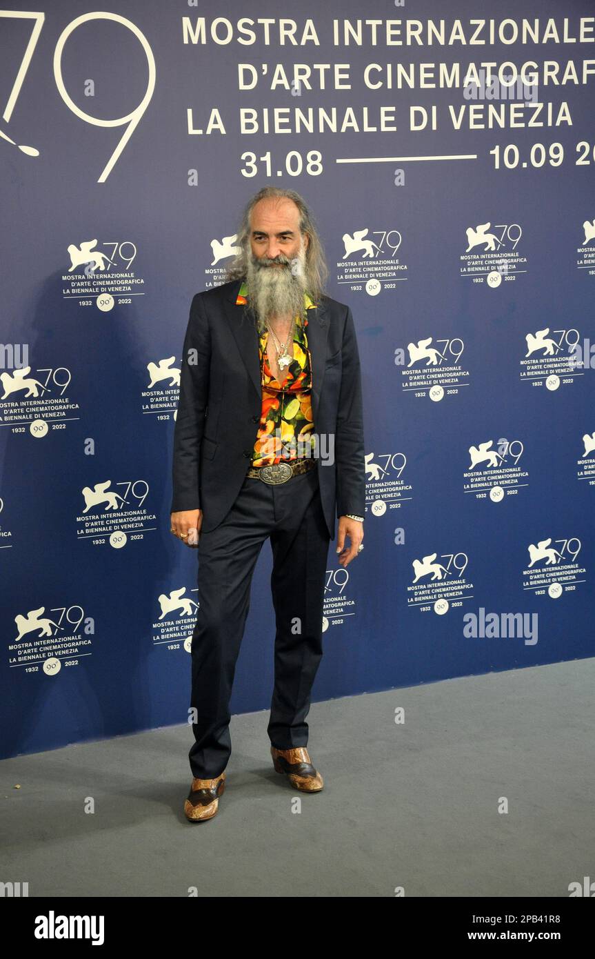 Warner Ellis Fotoaufruf Blonde Venice Filmfestival 2022 Stockfoto