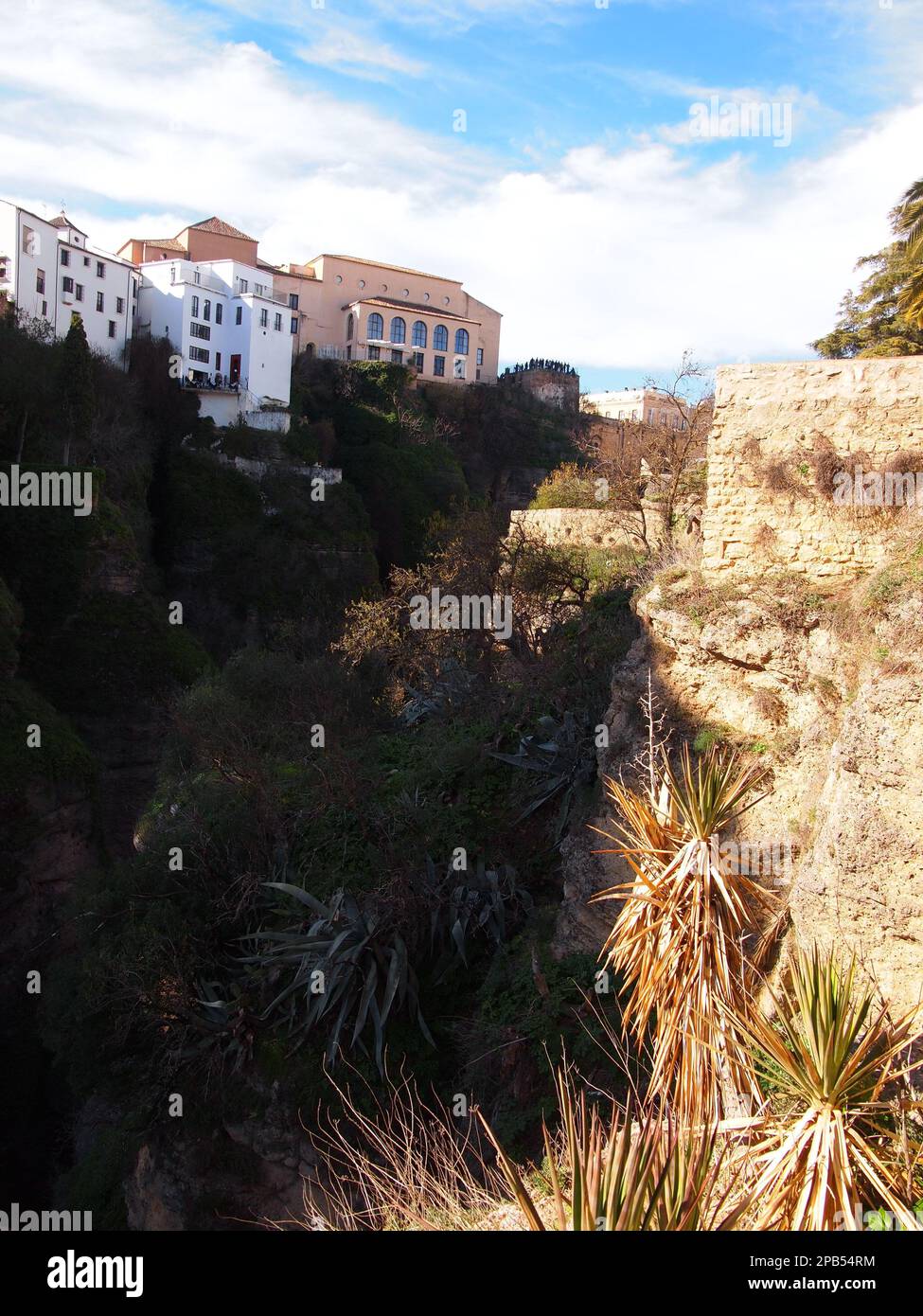 Jardines de Cuenca (Ronda, Provinz Málaga, Königreich Spanien) Stockfoto